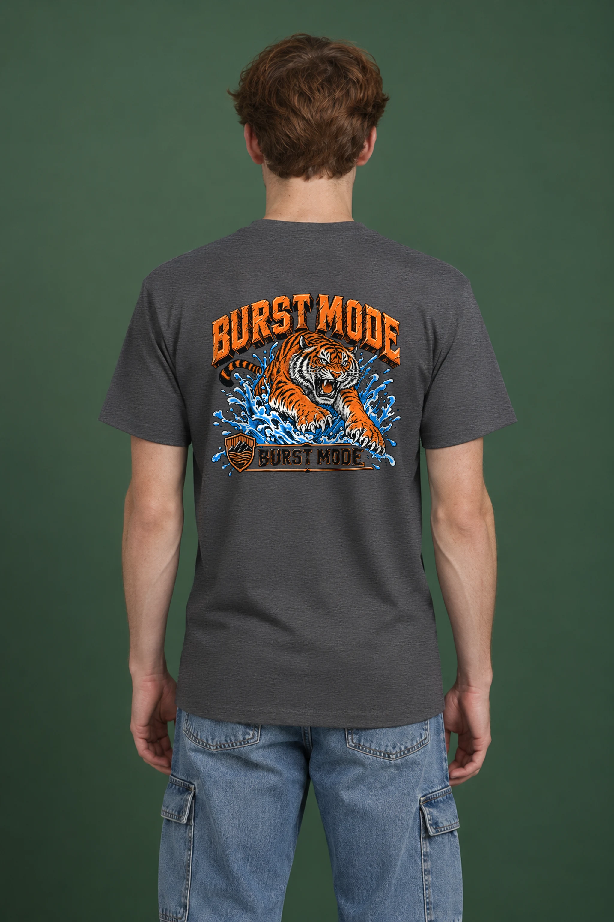"Burst Mode" Heavyweight Unisex Crewneck T-shirt