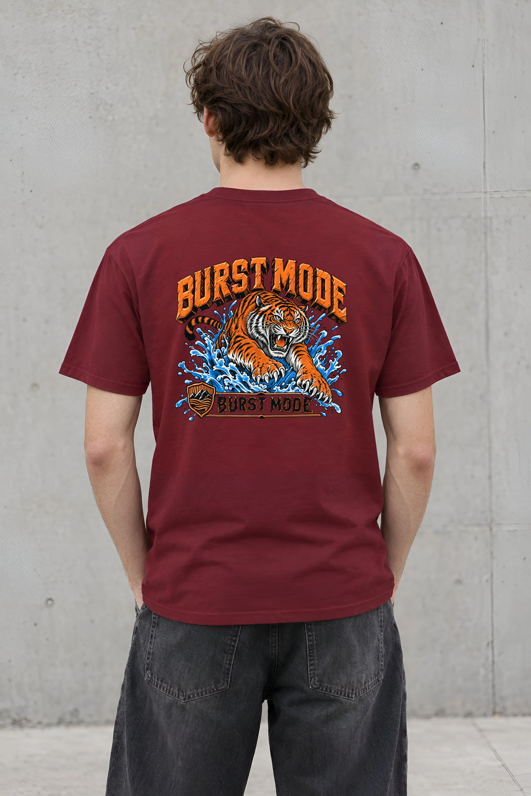 "Burst Mode" Heavyweight Unisex Crewneck T-shirt