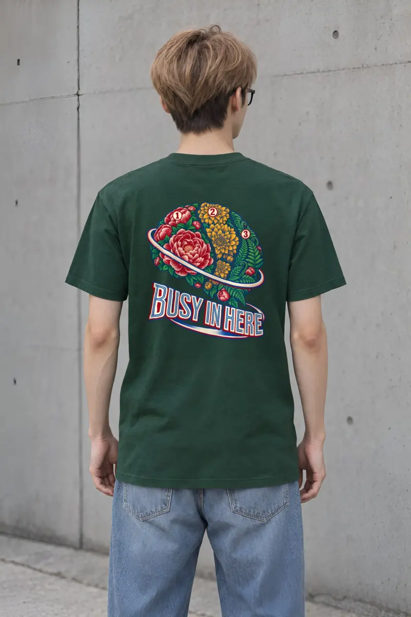 "Busy In Here" Heavyweight Unisex Crewneck T-shirt