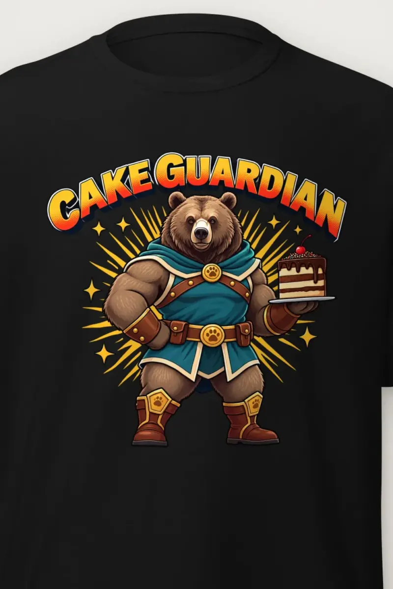 "Cakeguardian Bear" Heavyweight Unisex Crewneck T-shirt