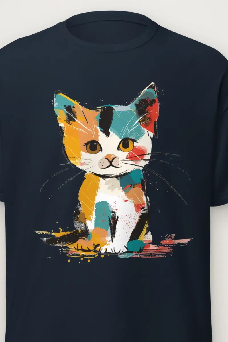 "Calico Color Study" Heavyweight Unisex Crewneck T-shirt