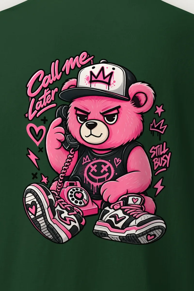 "Call Me Later" Heavyweight Unisex Crewneck T-shirt