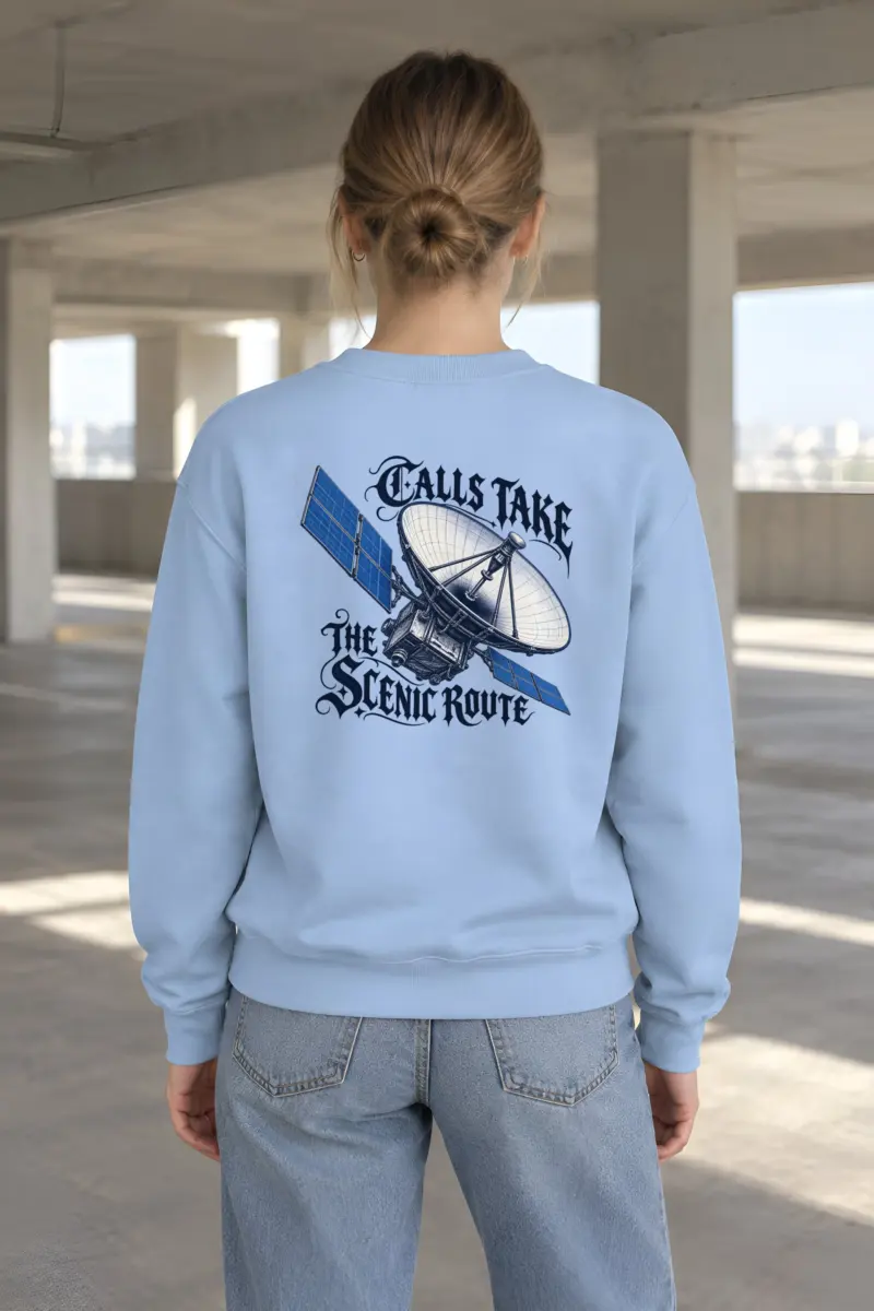 "Calls Take the Scenic Route" Heavy Blend Unisex Crewneck Sweatshirt