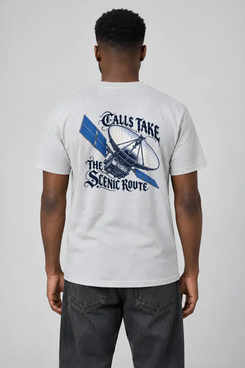 “Calls Take the Scenic Route” Heavyweight Unisex Crewneck T-shirt