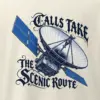"Calls Take the Scenic Route" Men's Oversized Heavyweight Crewneck T-Shirt