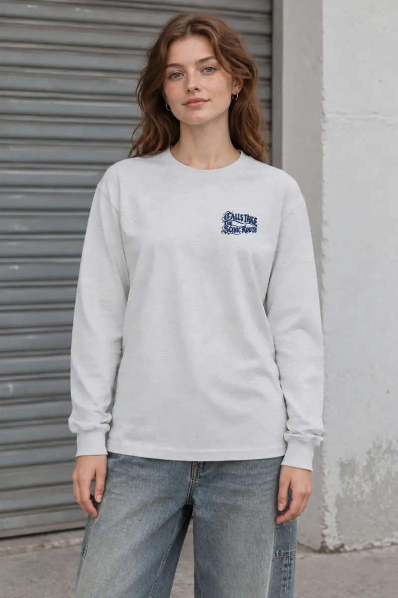 "Calls Take the Scenic Route" Unisex Longsleeve T-shirt