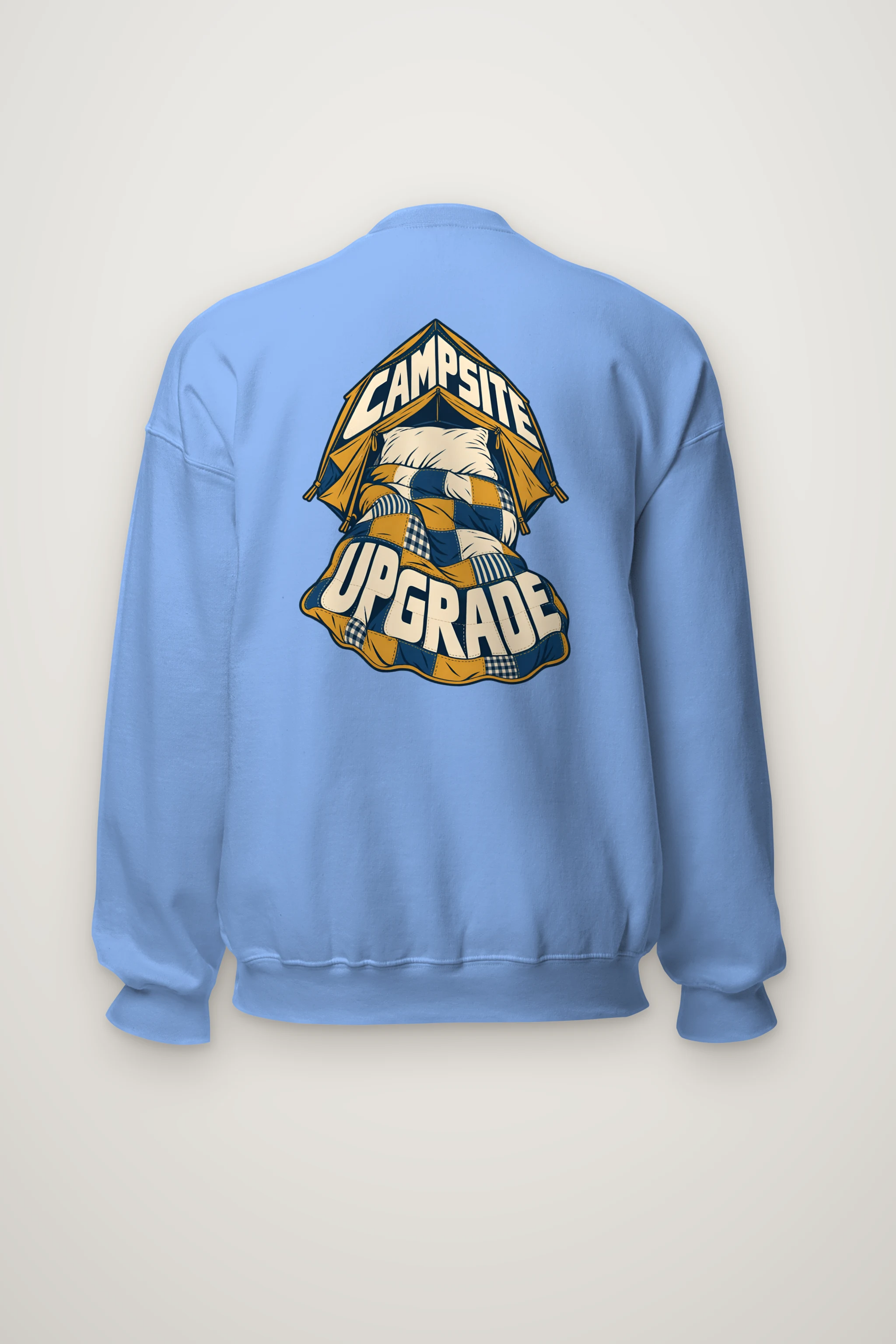 "Campsite Upgrade" Heavy Blend Unisex Crewneck Sweatshirt