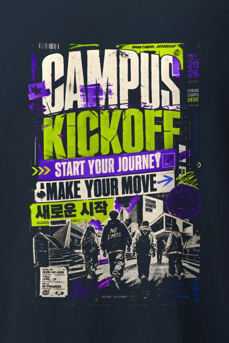 "Campus kickoff" Heavyweight Unisex Crewneck T-shirt