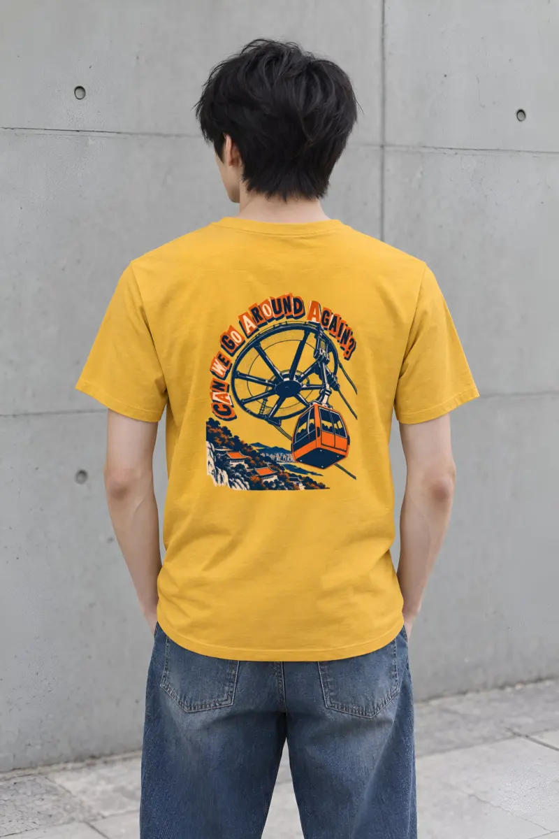 "Can We Go Around Again" Heavyweight Unisex Crewneck T-shirt