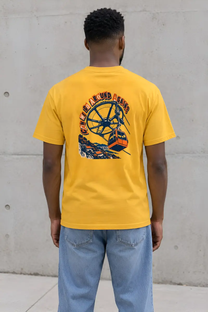 "Can We Go Around Again" Heavyweight Unisex Crewneck T-shirt