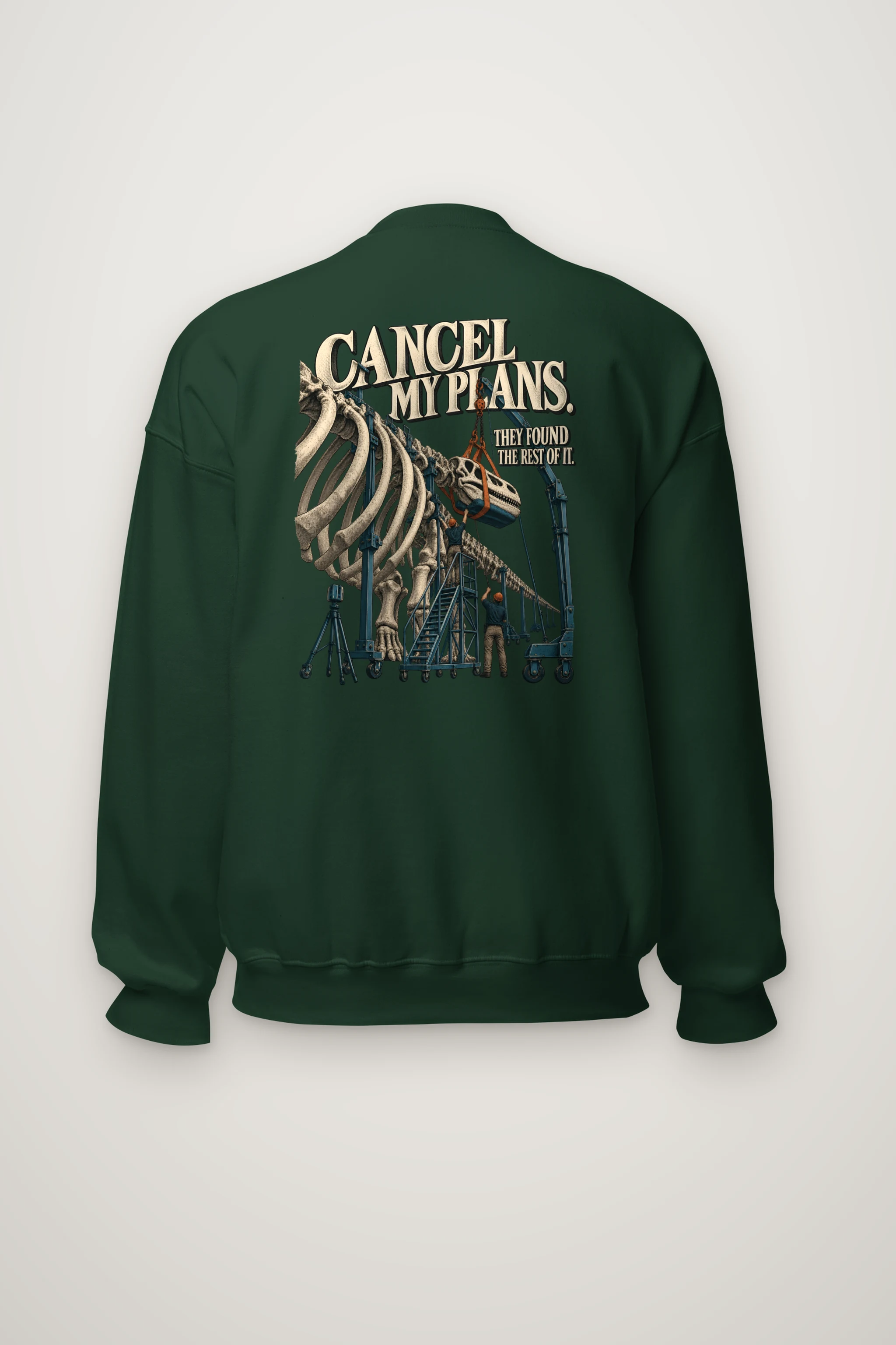 "Cancel My Plans" Heavy Blend Unisex Crewneck Sweatshirt