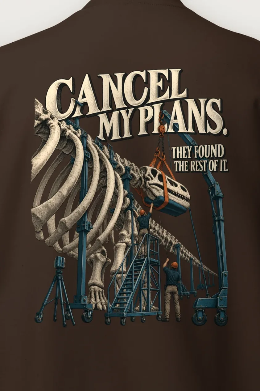 "Cancel My Plans" Heavy Blend Unisex Crewneck Sweatshirt - the graphic up close