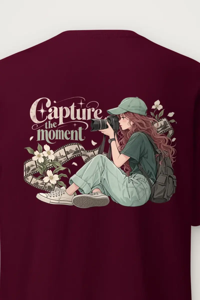 "Capture The Moment" Heavyweight Unisex Crewneck T-shirt