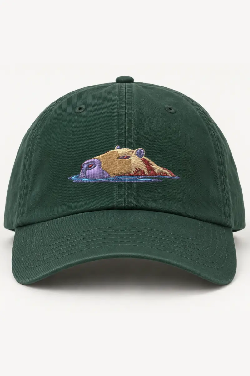 "Capybara Swimming Head" Classic Dad Hat · Embroidered
