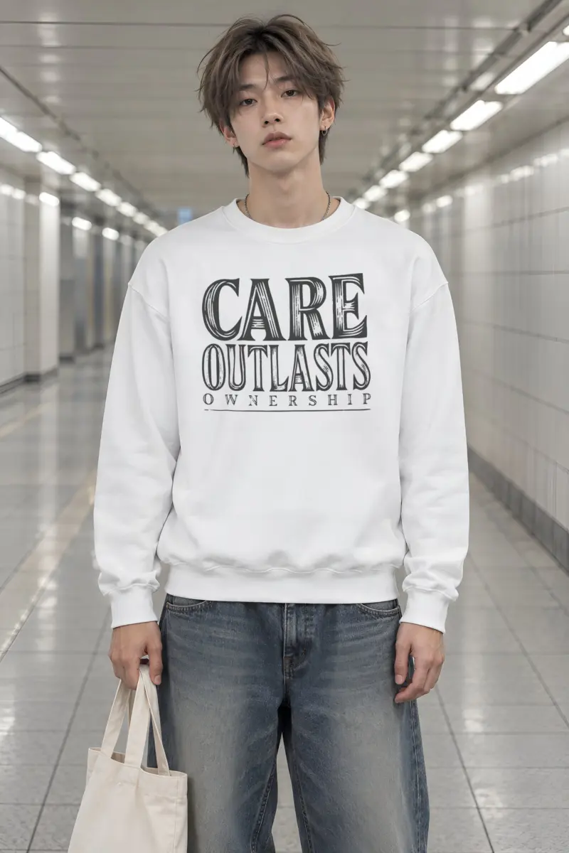 "Care Outlasts Ownership" Heavy Blend Unisex Crewneck Sweatshirt
