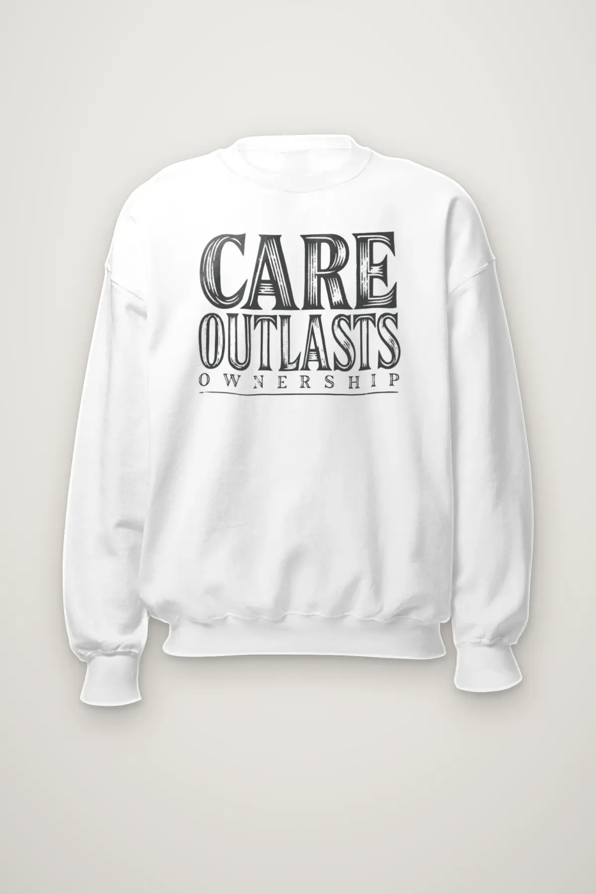 "Care Outlasts Ownership" Heavy Blend Unisex Crewneck Sweatshirt