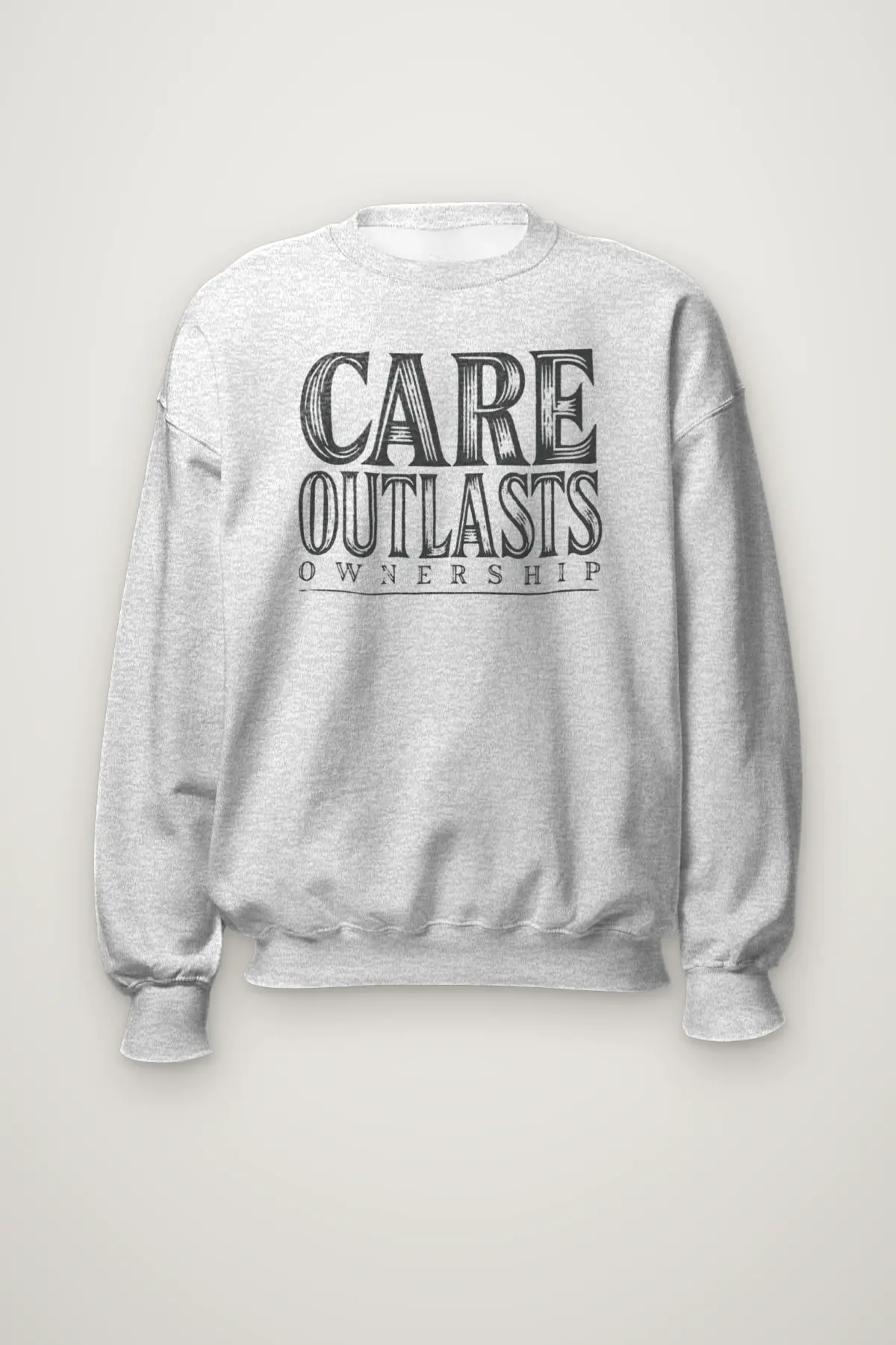 "Care Outlasts Ownership" Heavy Blend Unisex Crewneck Sweatshirt