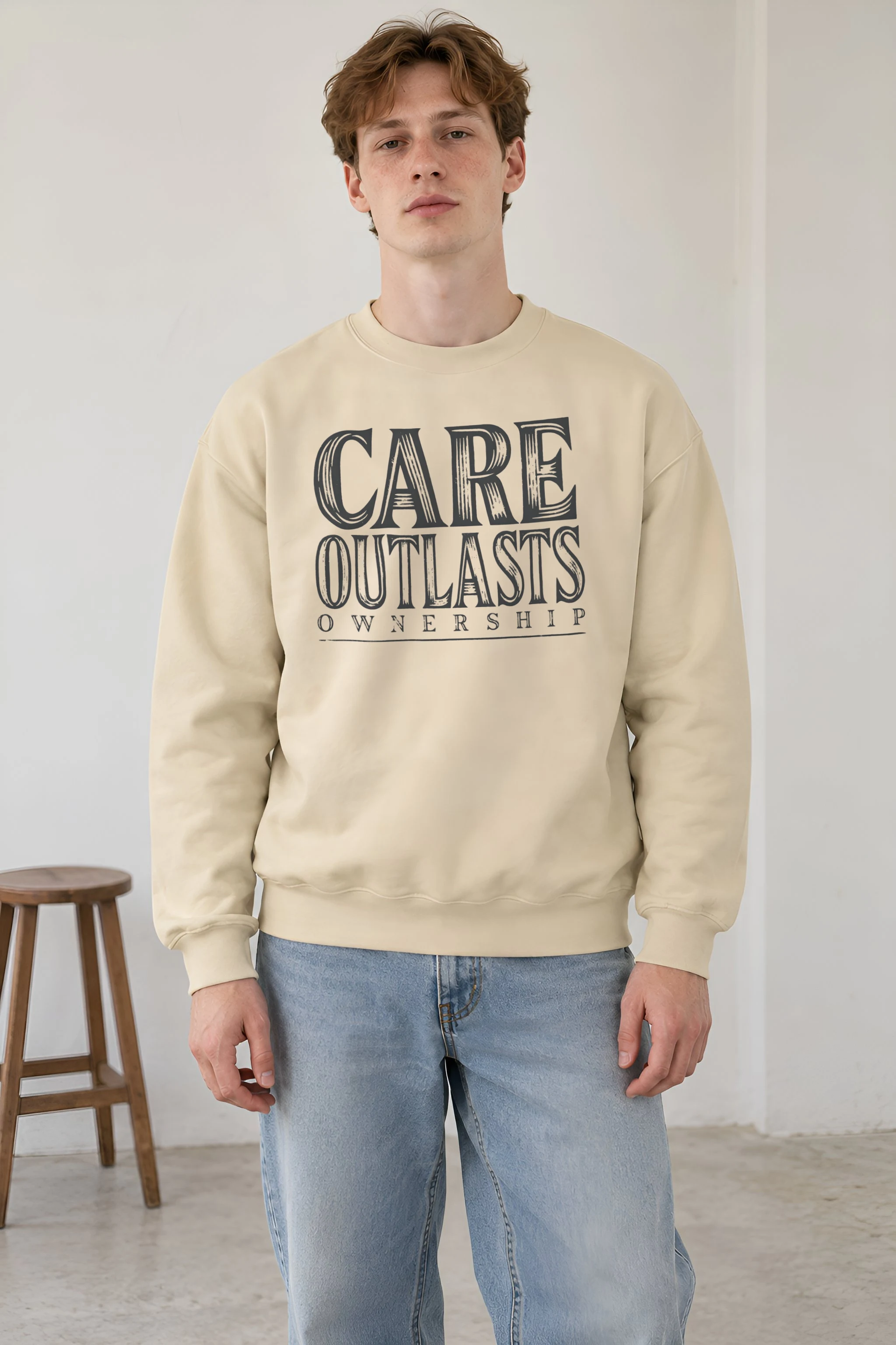 "Care Outlasts Ownership" Heavy Blend Unisex Crewneck Sweatshirt