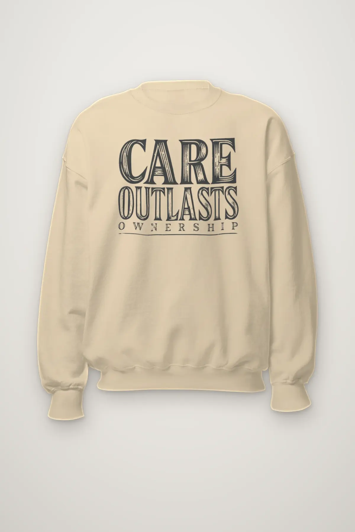 "Care Outlasts Ownership" Heavy Blend Unisex Crewneck Sweatshirt