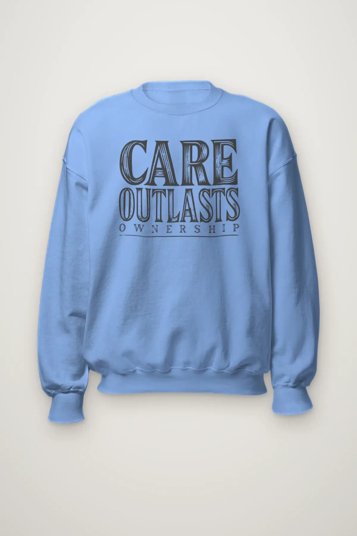 "Care Outlasts Ownership" Heavy Blend Unisex Crewneck Sweatshirt
