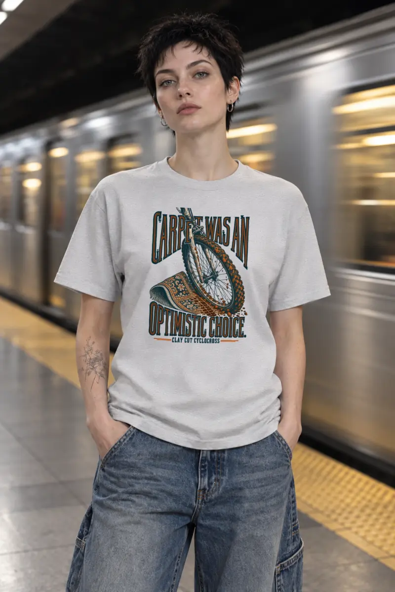 "Carpet Was an Optimistic Choice" Heavyweight Unisex Crewneck T-shirt