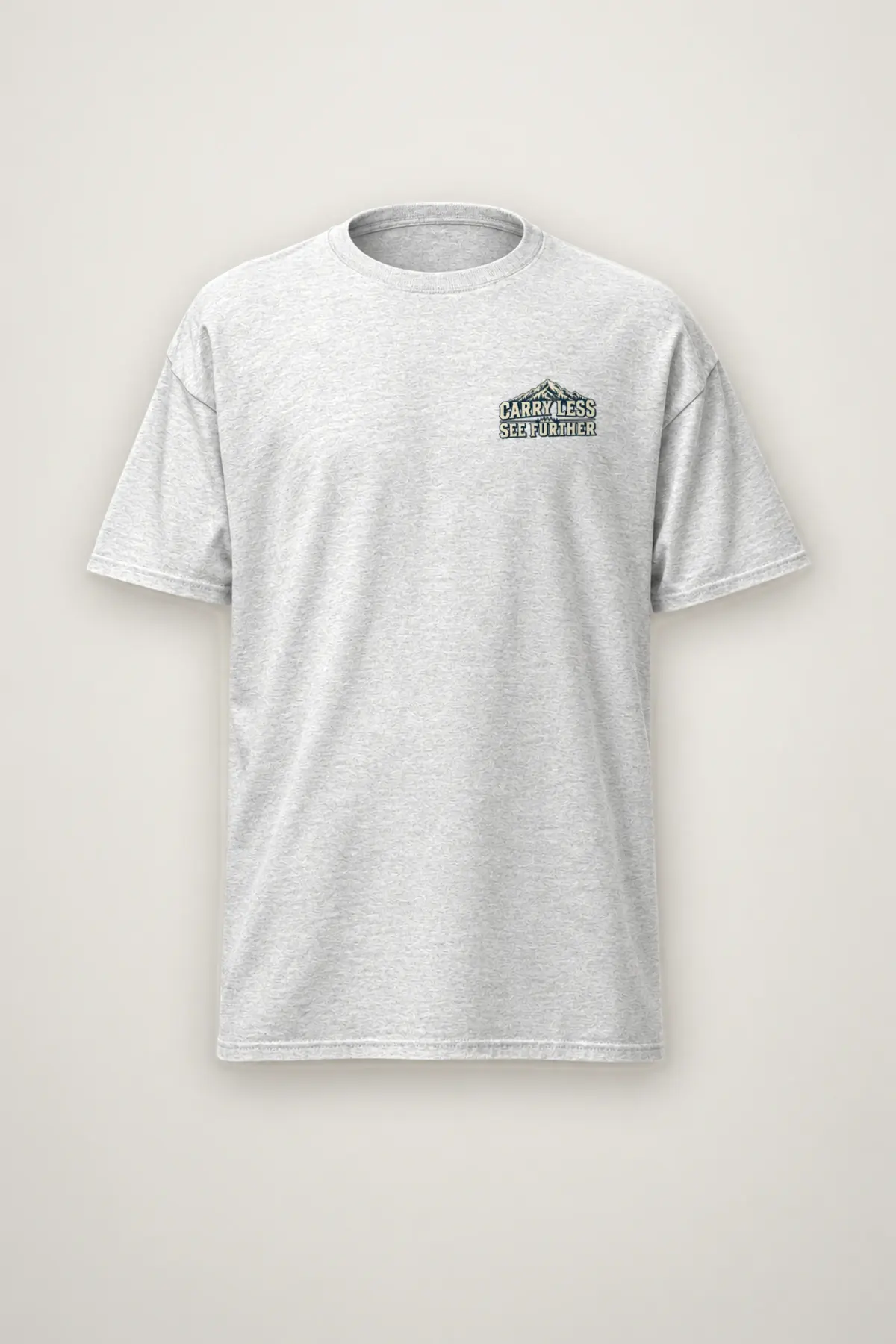 "Carry Less See Further" Heavyweight Unisex Crewneck T-shirt