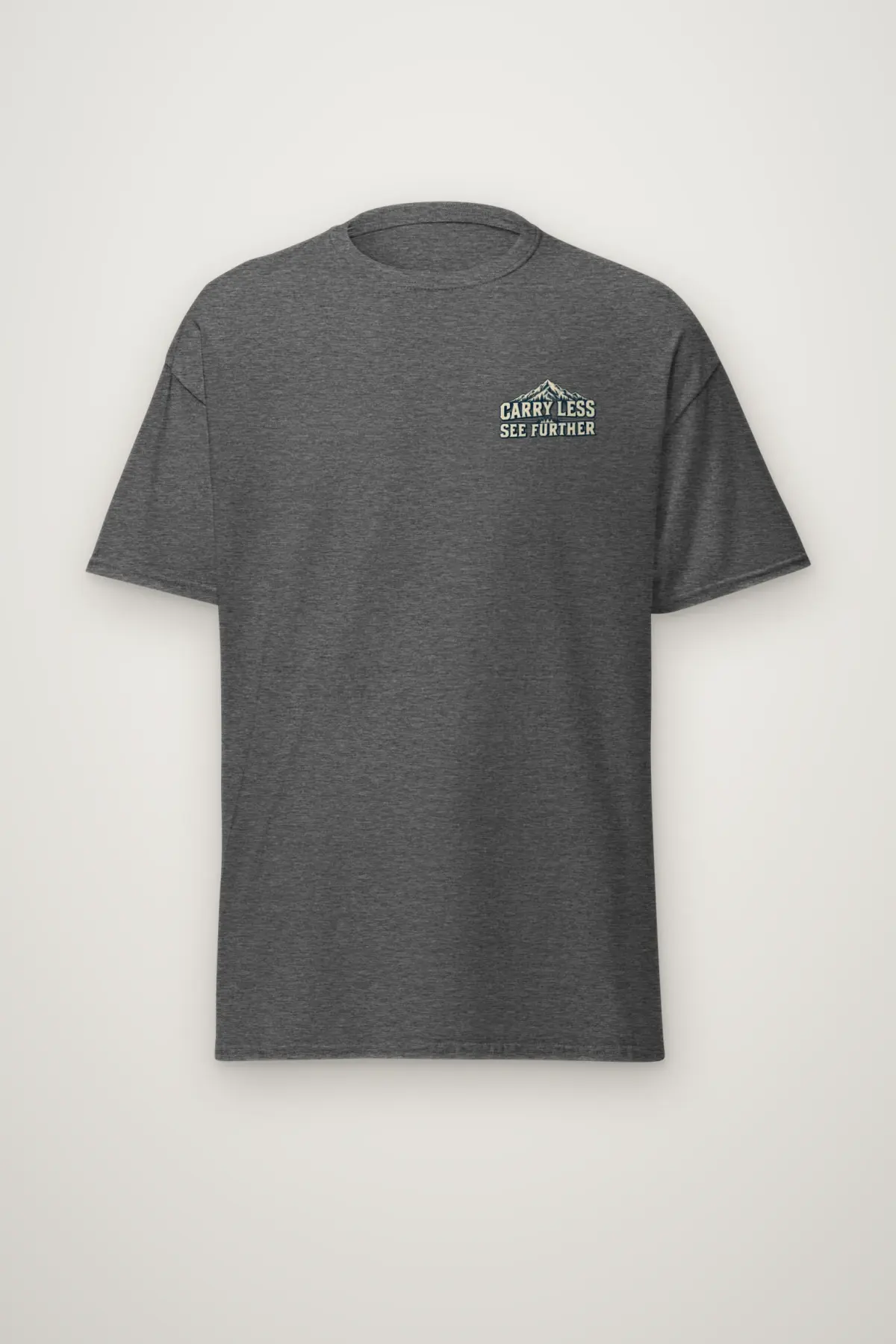 "Carry Less See Further" Heavyweight Unisex Crewneck T-shirt