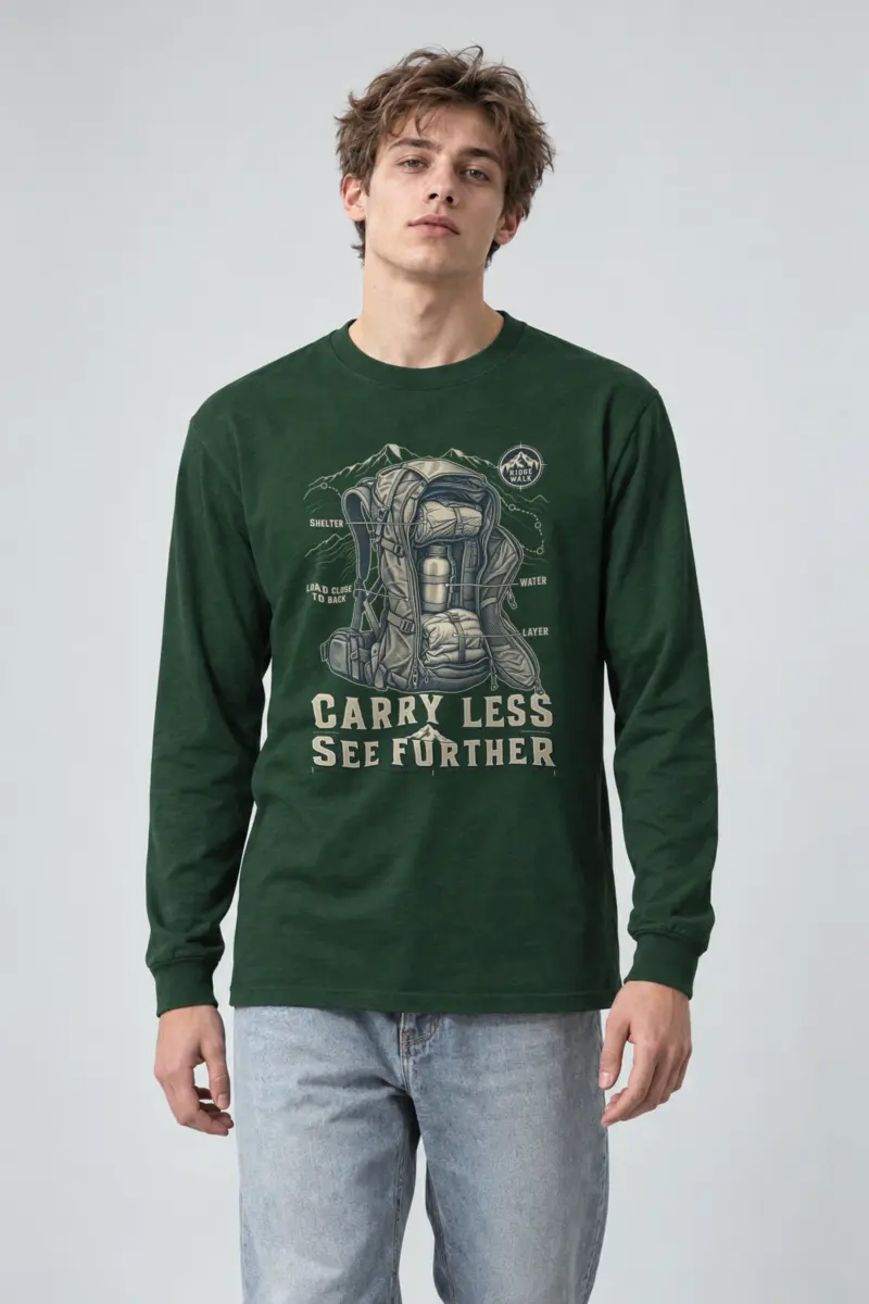 “Carry Less See Further” Unisex Longsleeve T-shirt