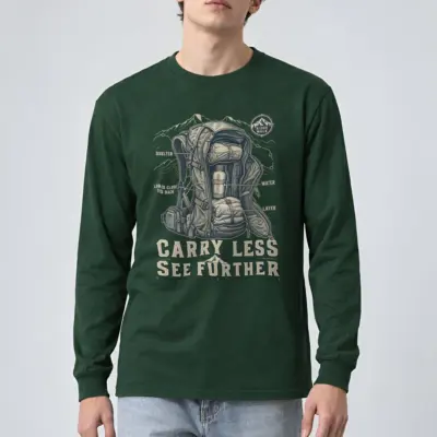 "Carry Less See Further" Unisex Longsleeve T-shirt