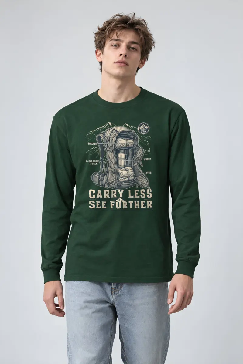 "Carry Less See Further" Unisex Longsleeve T-shirt