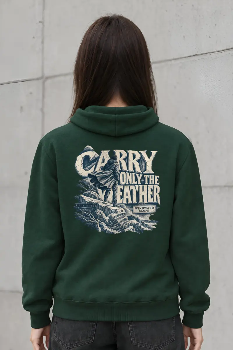 "Carry Only the Weather" Heavy Blend Unisex Pullover Hoodie