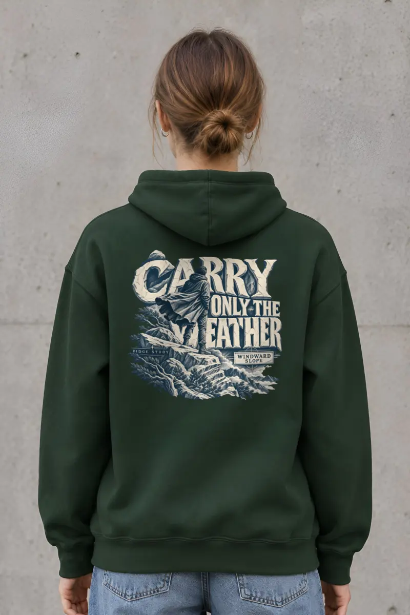 "Carry Only the Weather" Heavy Blend Unisex Pullover Hoodie