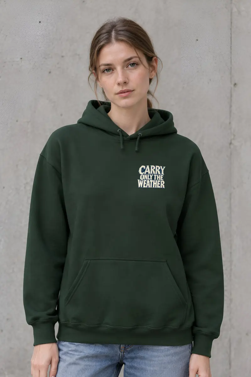 "Carry Only the Weather" Heavy Blend Unisex Pullover Hoodie