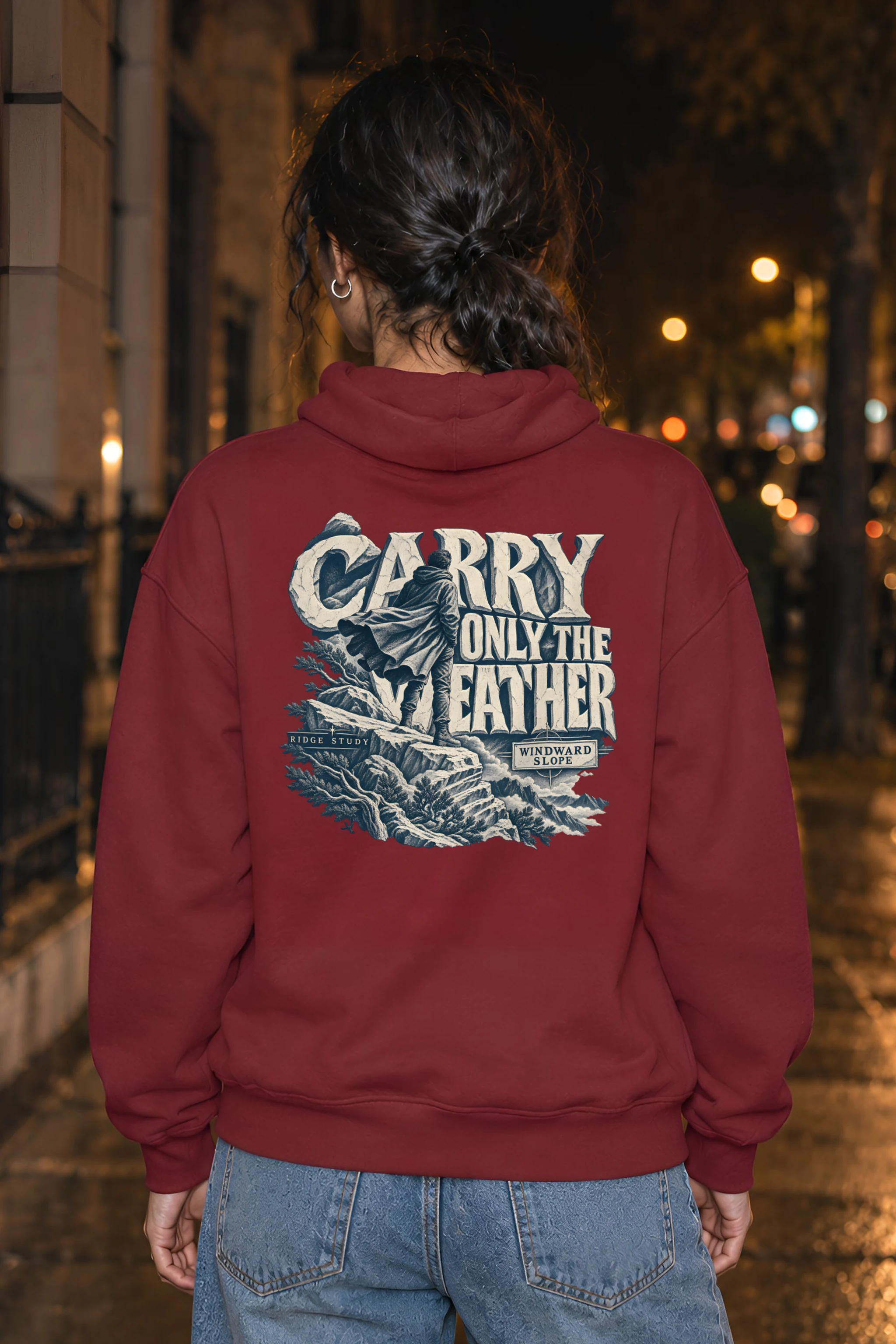"Carry Only the Weather" Heavy Blend Unisex Pullover Hoodie