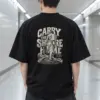 "Carry the Shore Home" Men's Oversized Heavyweight Crewneck T-Shirt