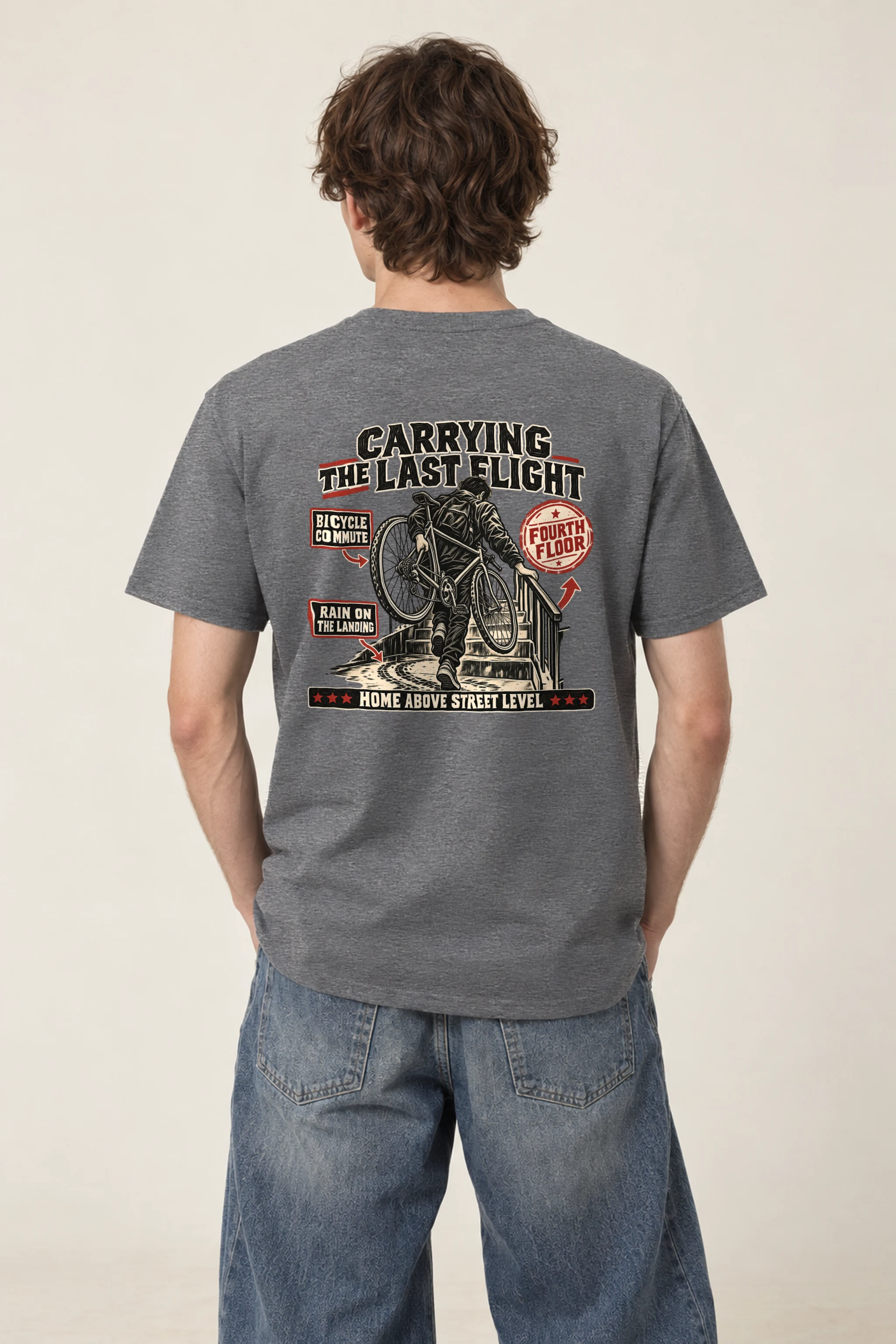 "Carrying the Last Flight" Heavyweight Unisex Crewneck T-shirt