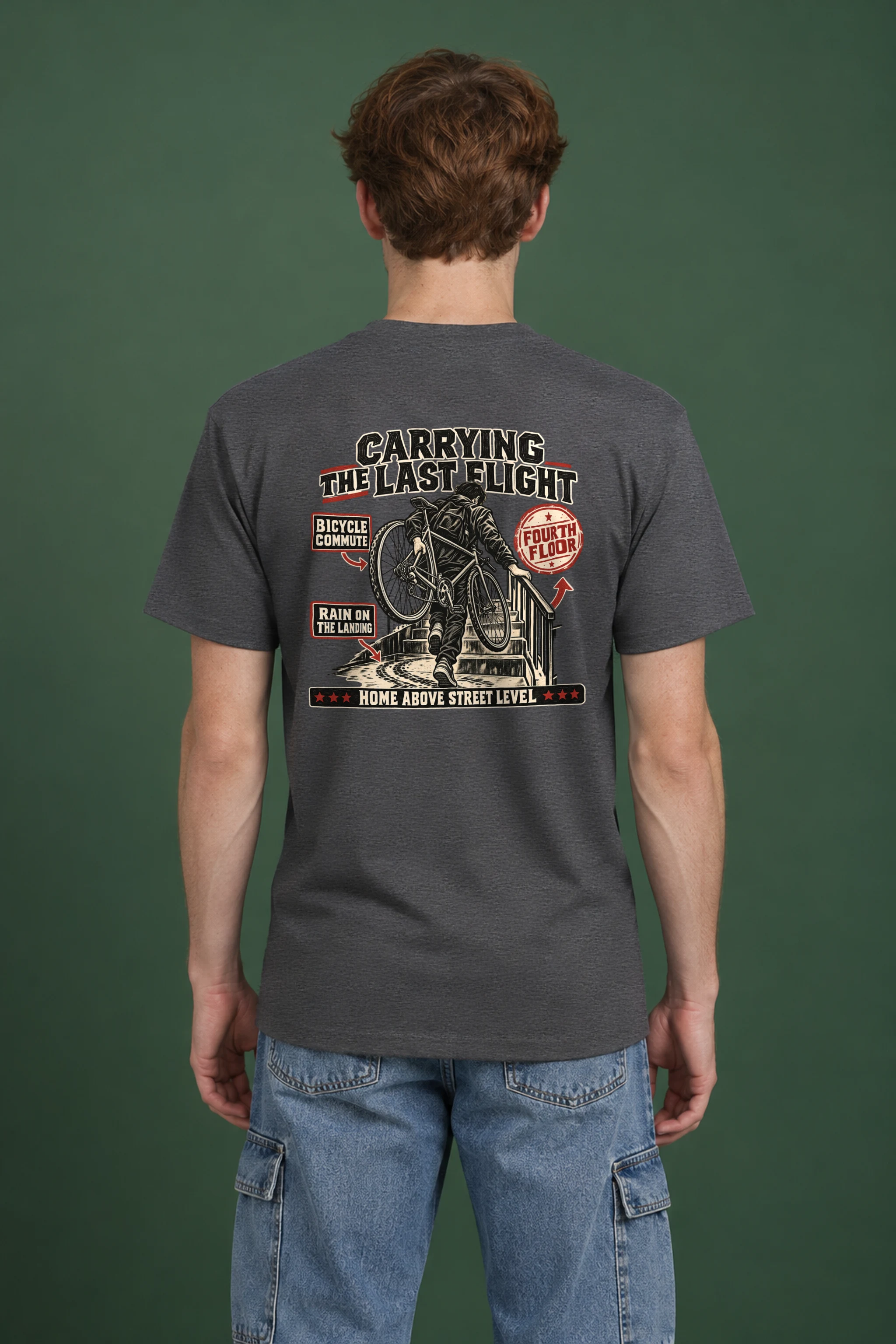 "Carrying the Last Flight" Heavyweight Unisex Crewneck T-shirt