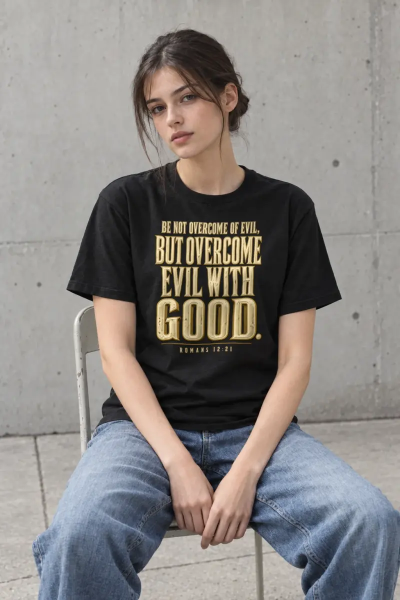 "Carved Goodness Text" Heavyweight Unisex Crewneck T-shirt