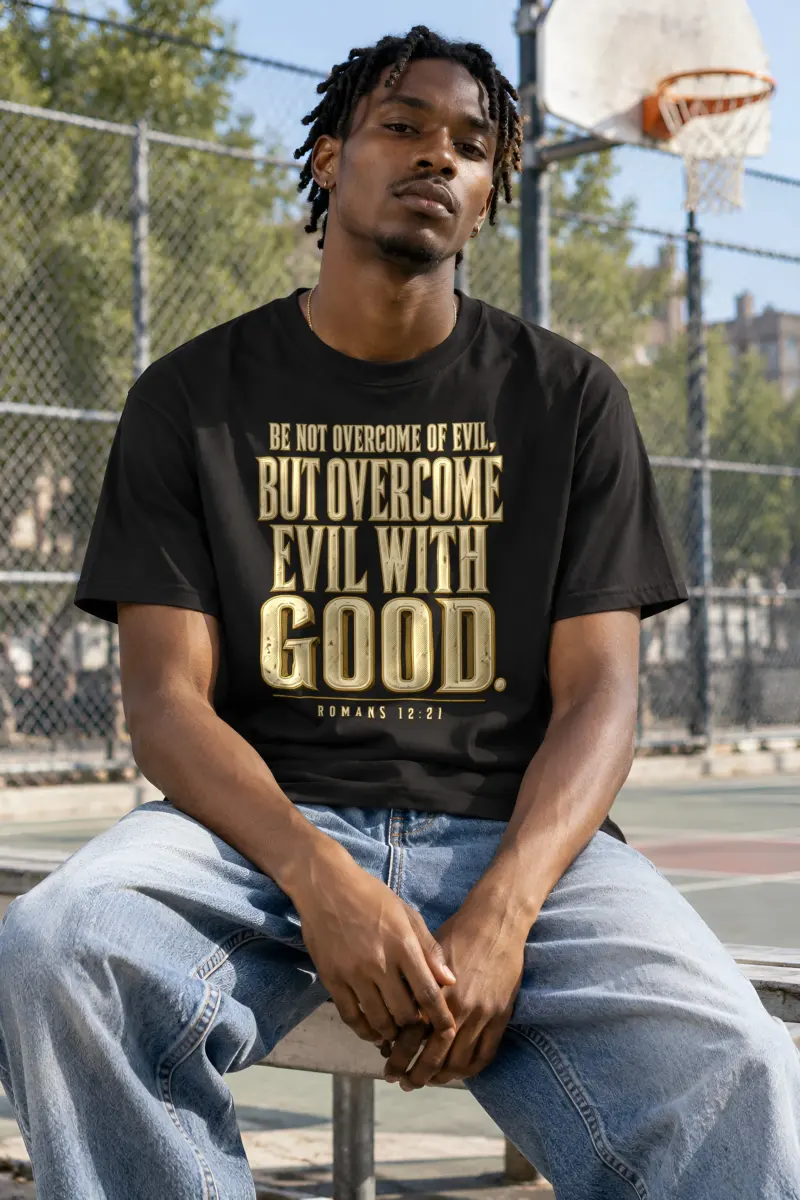 "Carved Goodness Text" Heavyweight Unisex Crewneck T-shirt