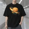"Carved Wood Saturn" Men's Oversized Heavyweight Crewneck T-Shirt