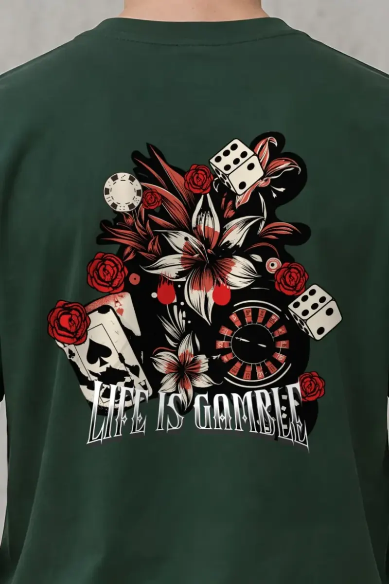 "Casino Tattoo Collage" Heavyweight Unisex Crewneck T-shirt