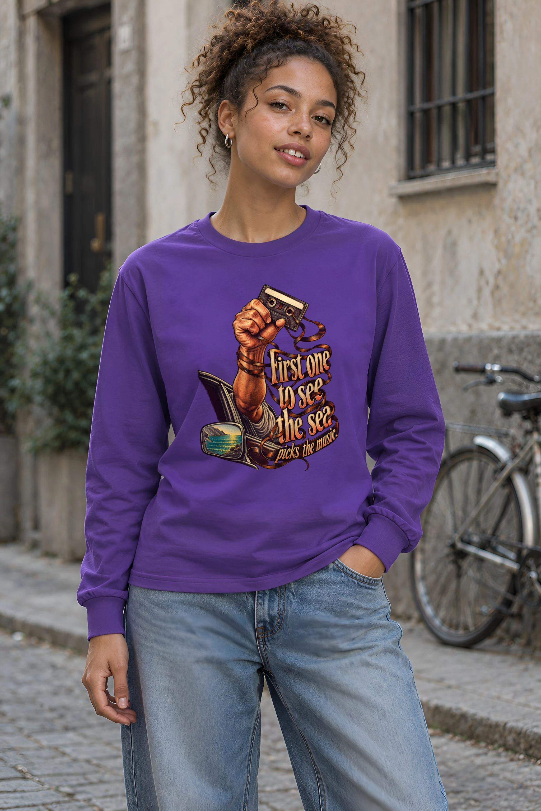 "Cassette Road Trip" Unisex Longsleeve T-shirt
