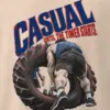 "Casual Until the Timer Starts" Men's Oversized Heavyweight Crewneck T-Shirt