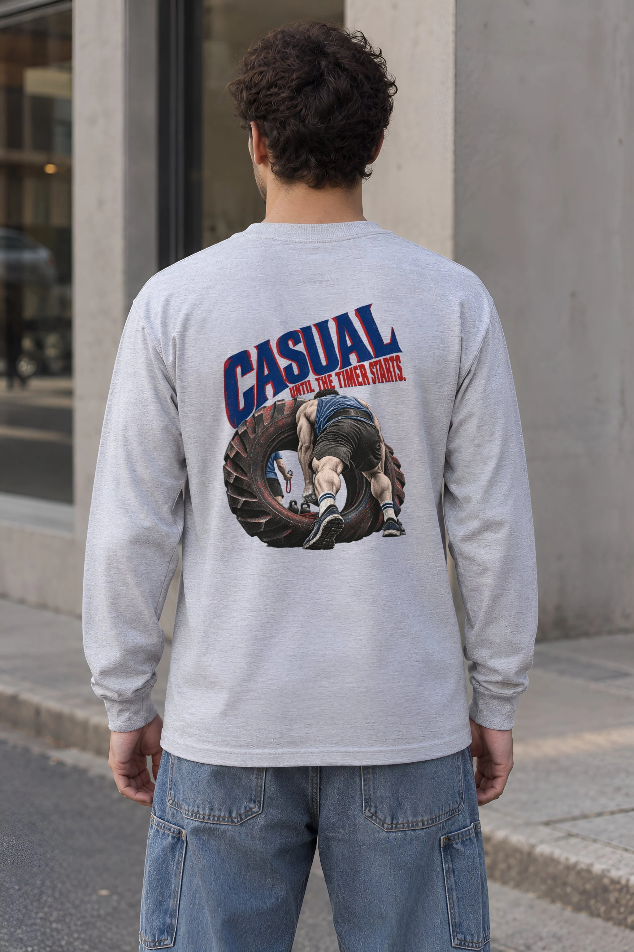 "Casual Until the Timer Starts" Unisex Longsleeve T-shirt