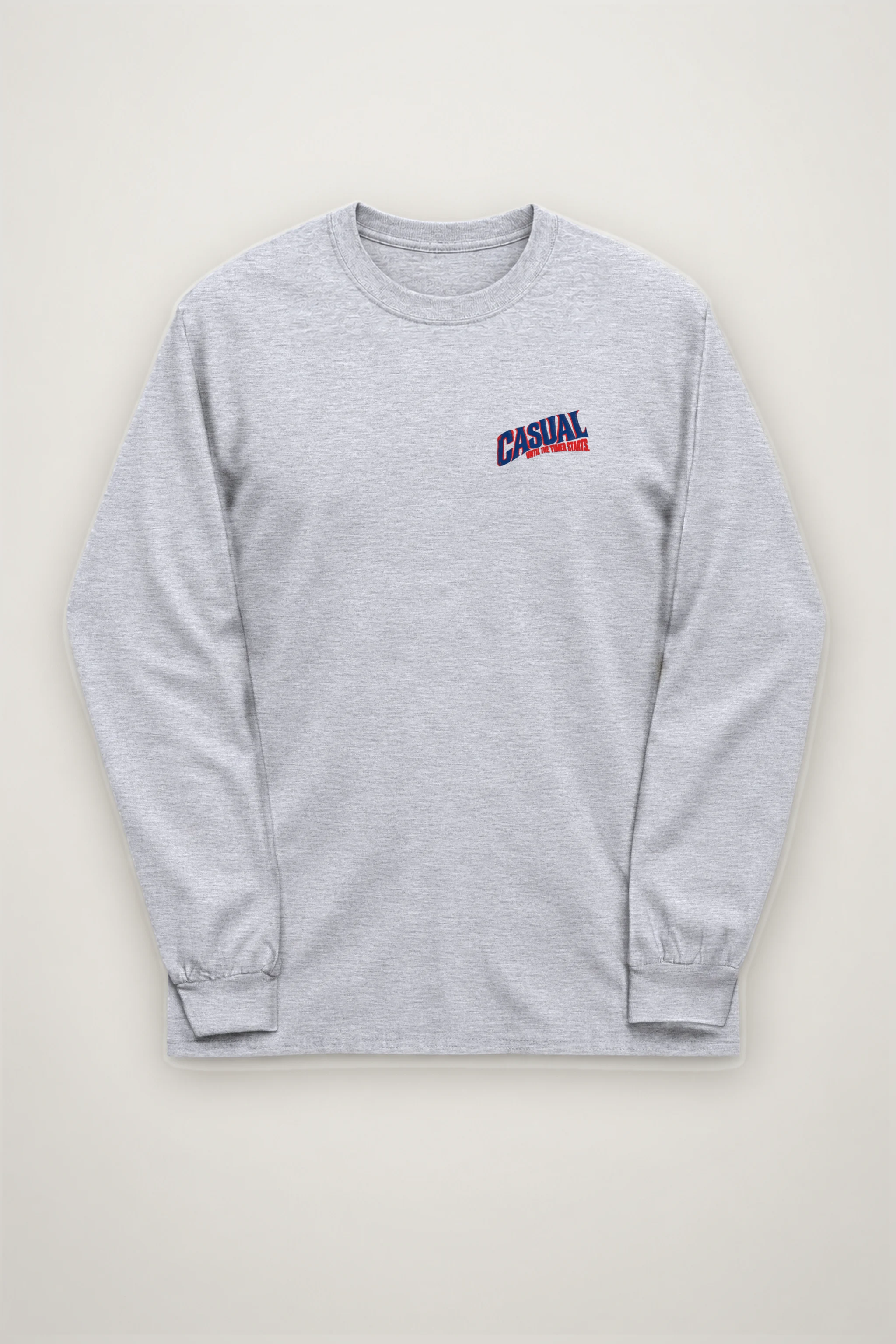 "Casual Until the Timer Starts" Unisex Longsleeve T-shirt