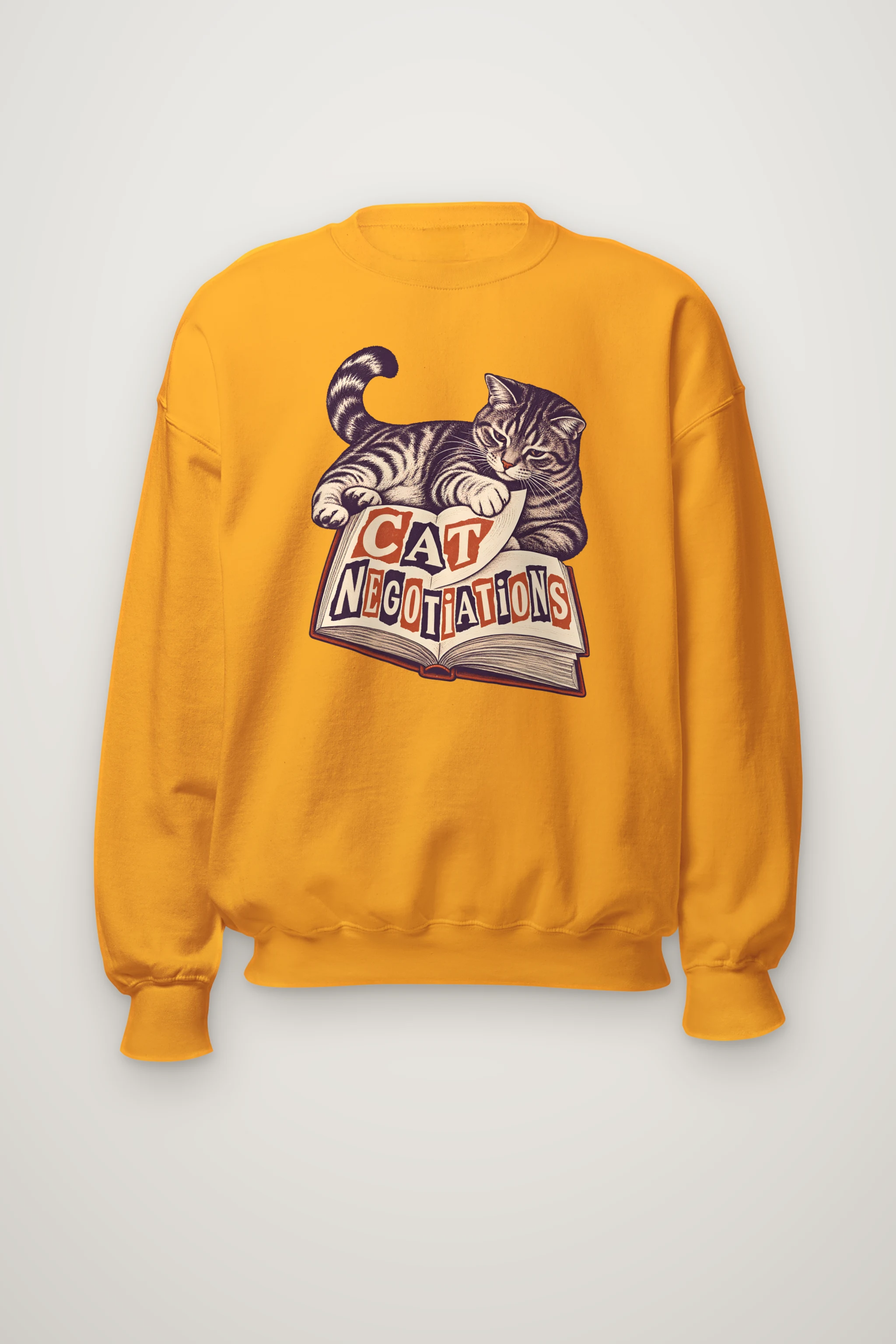 "Cat Negotiations" Heavy Blend Unisex Crewneck Sweatshirt