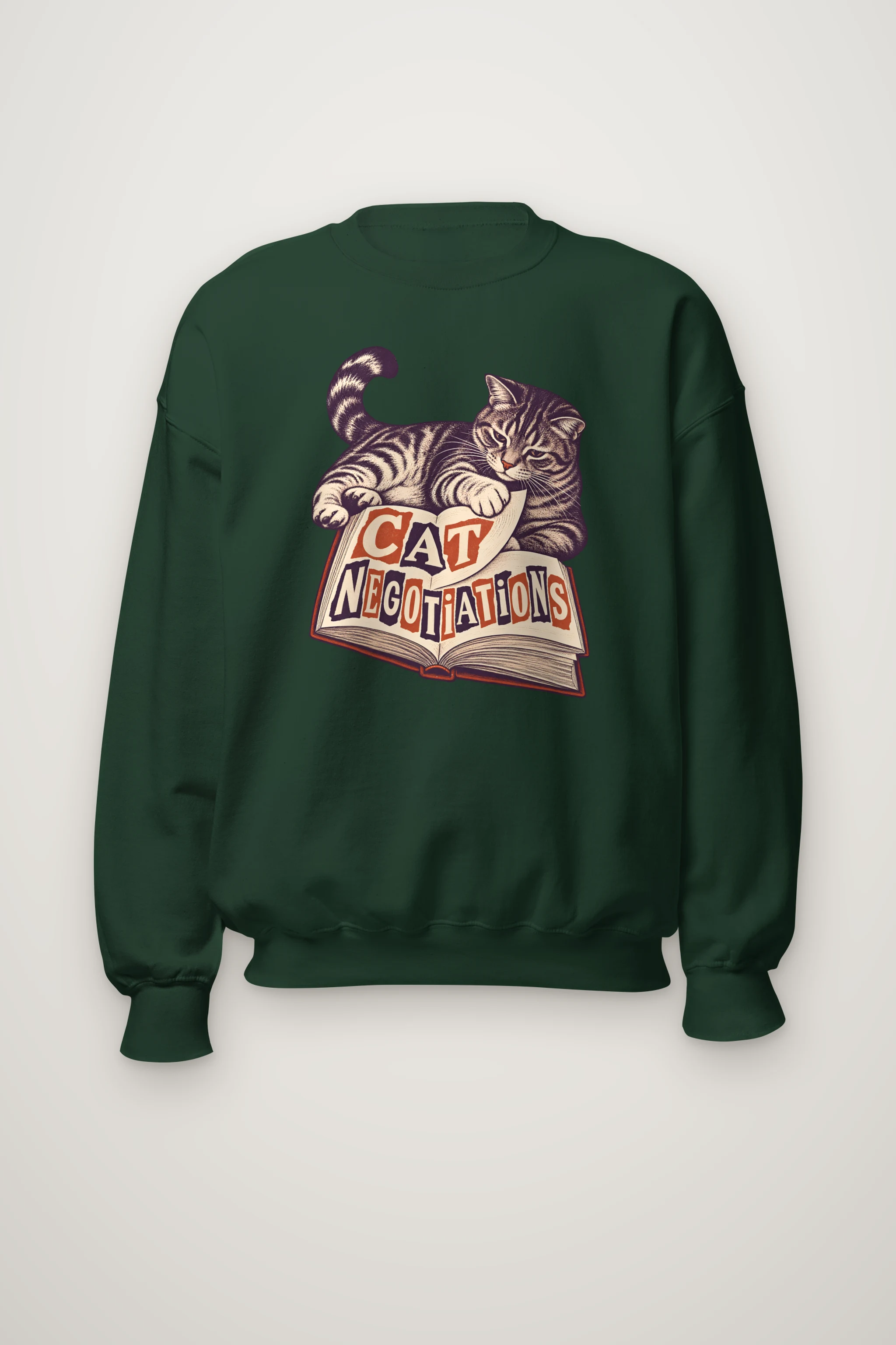 "Cat Negotiations" Heavy Blend Unisex Crewneck Sweatshirt