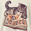 "Cat Negotiations" Men's Oversized Heavyweight Crewneck T-Shirt