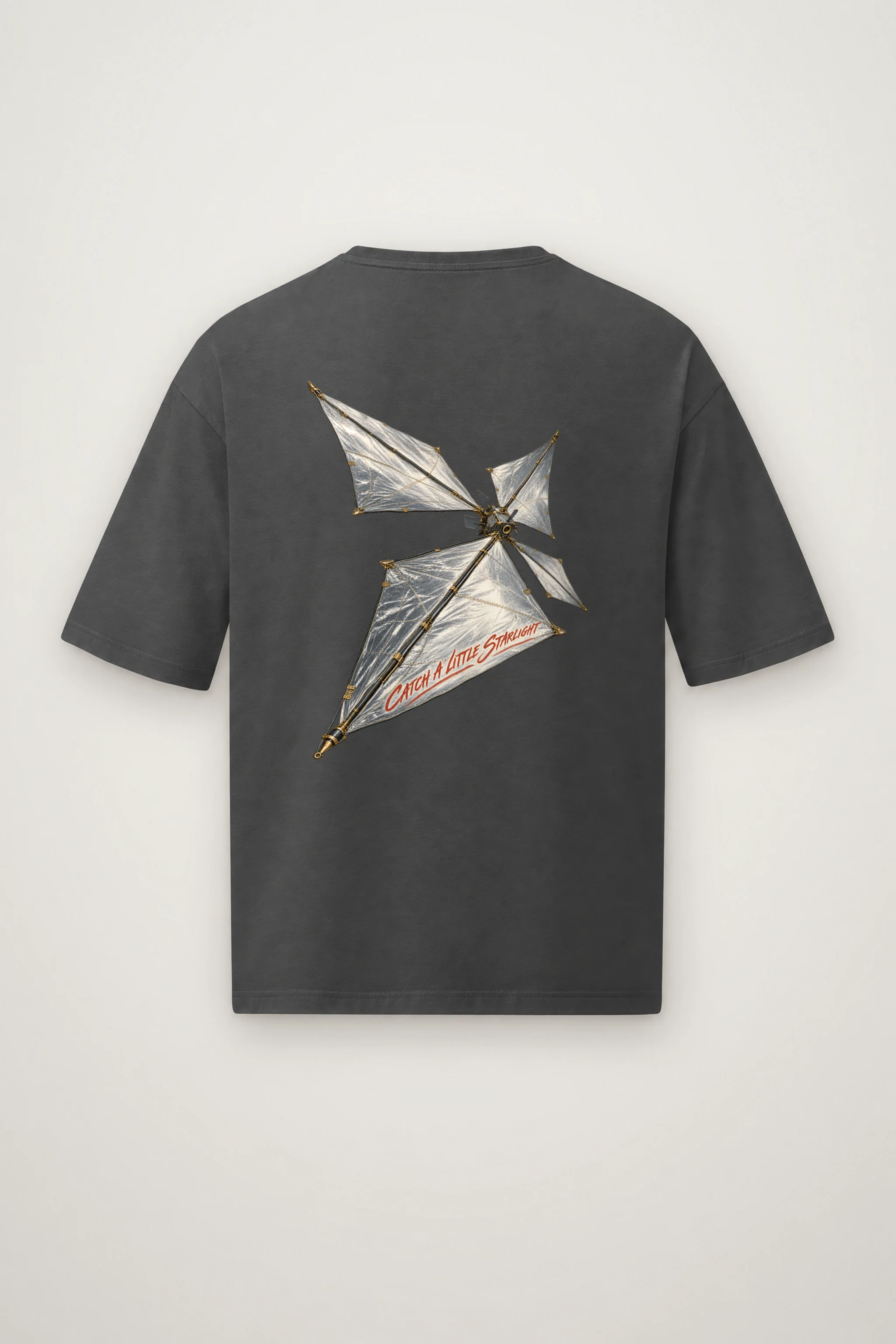 "Catch a Little Starlight" Men's Oversized Heavyweight Crewneck T-Shirt