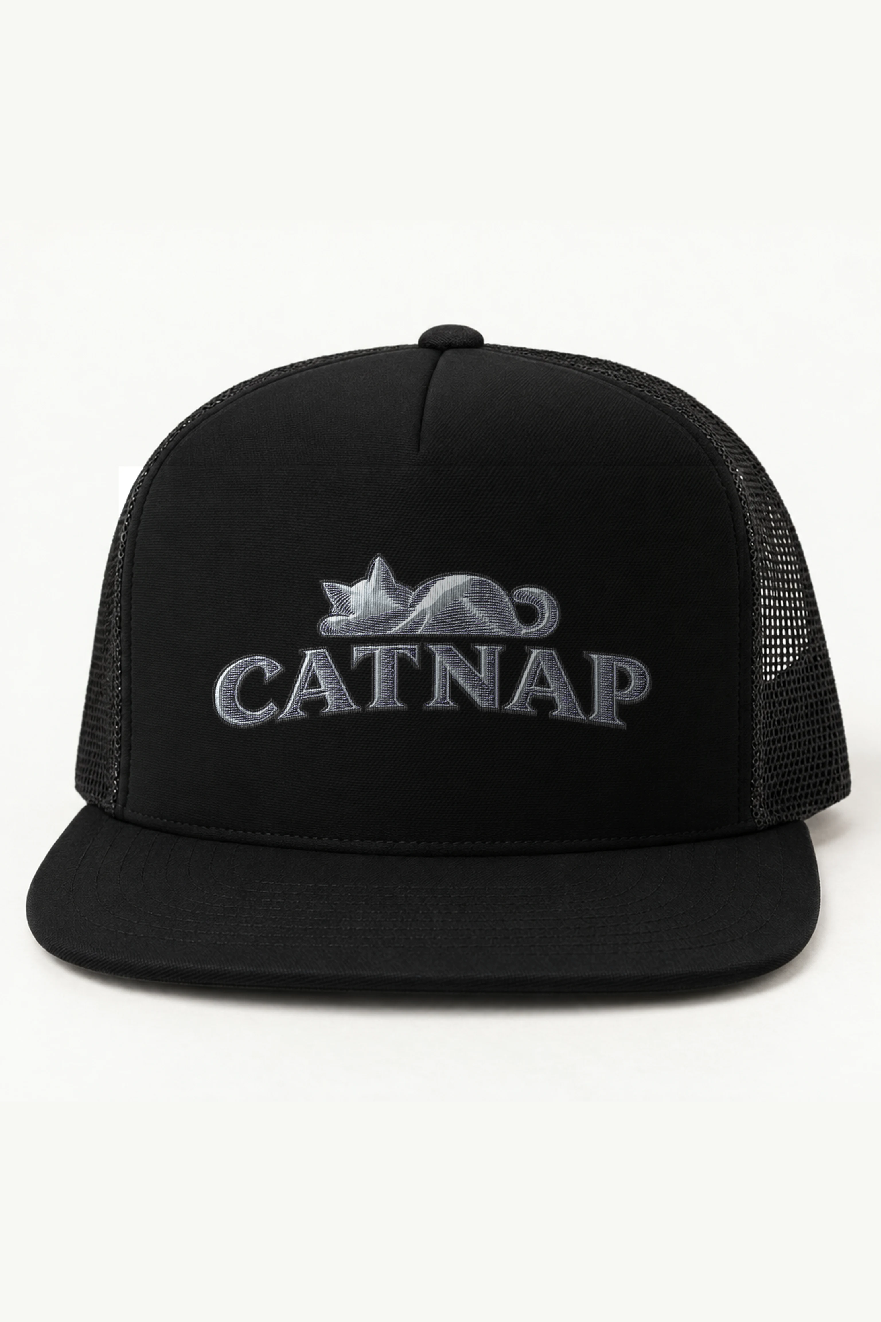 "CATNAP" 5 Panel Trucker Cap · Embroidered